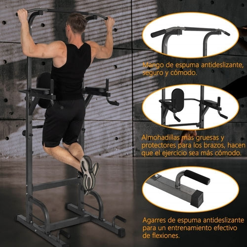 Adjustable Multi-Function Exercise Station | Pull-Ups, Dips & Ab Training
