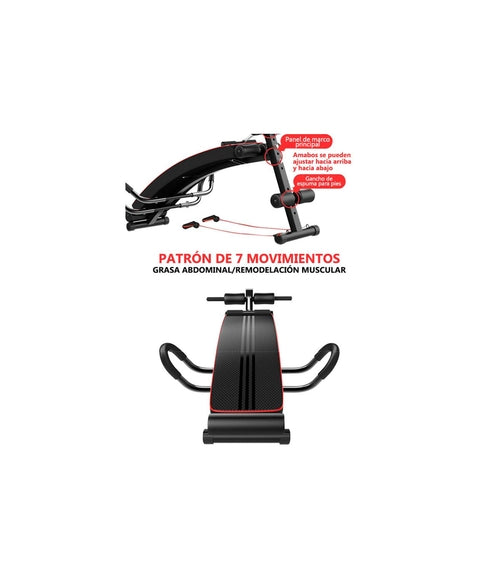 Adjustable Fitness Bench with Resistance Band | Multi-Position Home Gym