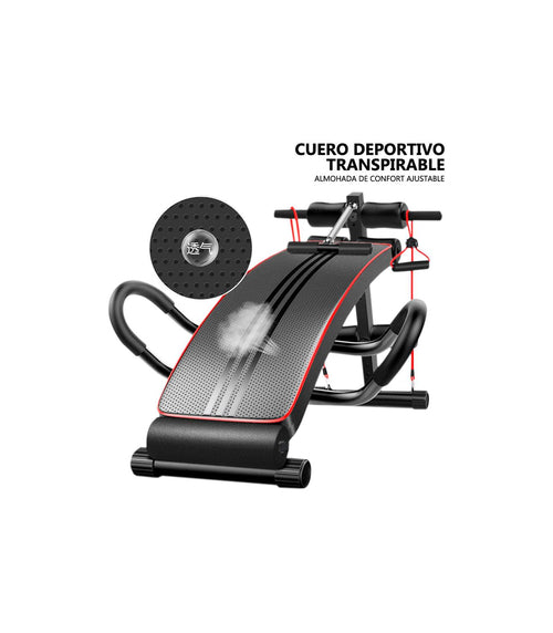 Adjustable Fitness Bench with Resistance Band | Multi-Position Home Gym